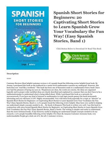 Spanish Short Stories Pdf